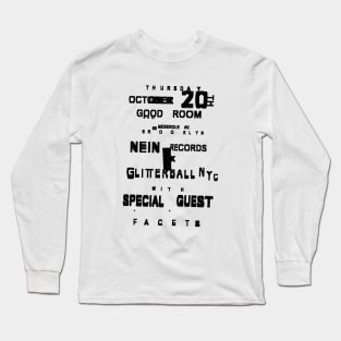 Thursday October 20 Good Room retro old style quote Long Sleeve T-Shirt